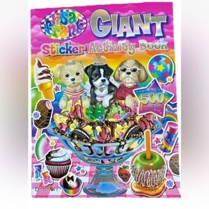 NEW GIANT LISA FRANK STICKER ACTIVITY BOOK! OVER 500 STICKERS- PAPERBACK